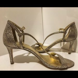 Michael Kors Harper Metallic Stiletto Sandal